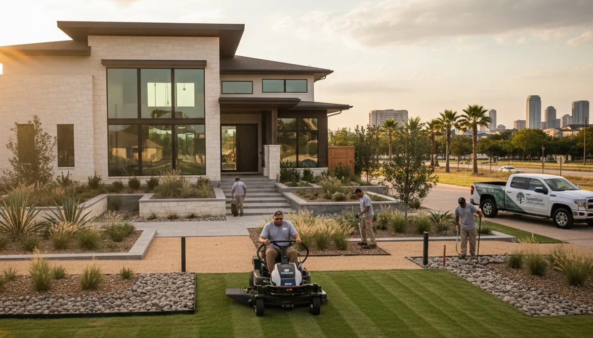 Professional landscaping service in Fort Worth, TX for lawn care and yard maintenance