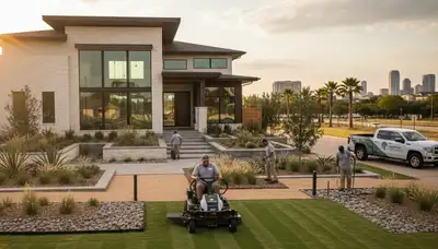 Professional landscaping service in Fort Worth, TX for lawn care and yard maintenance