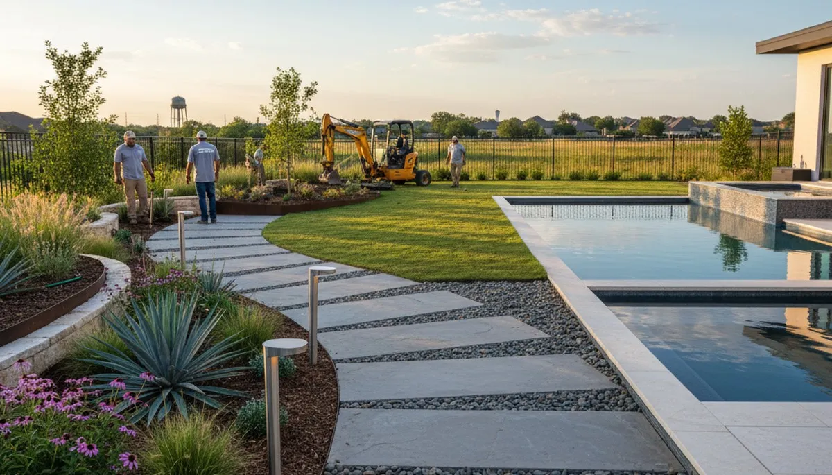Fort Worth, TX landscaping service providing professional lawn care for residential and commercial properties