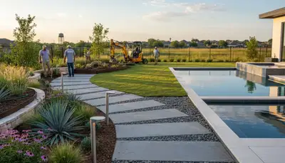 Fort Worth, TX landscaping service providing professional lawn care for residential and commercial properties