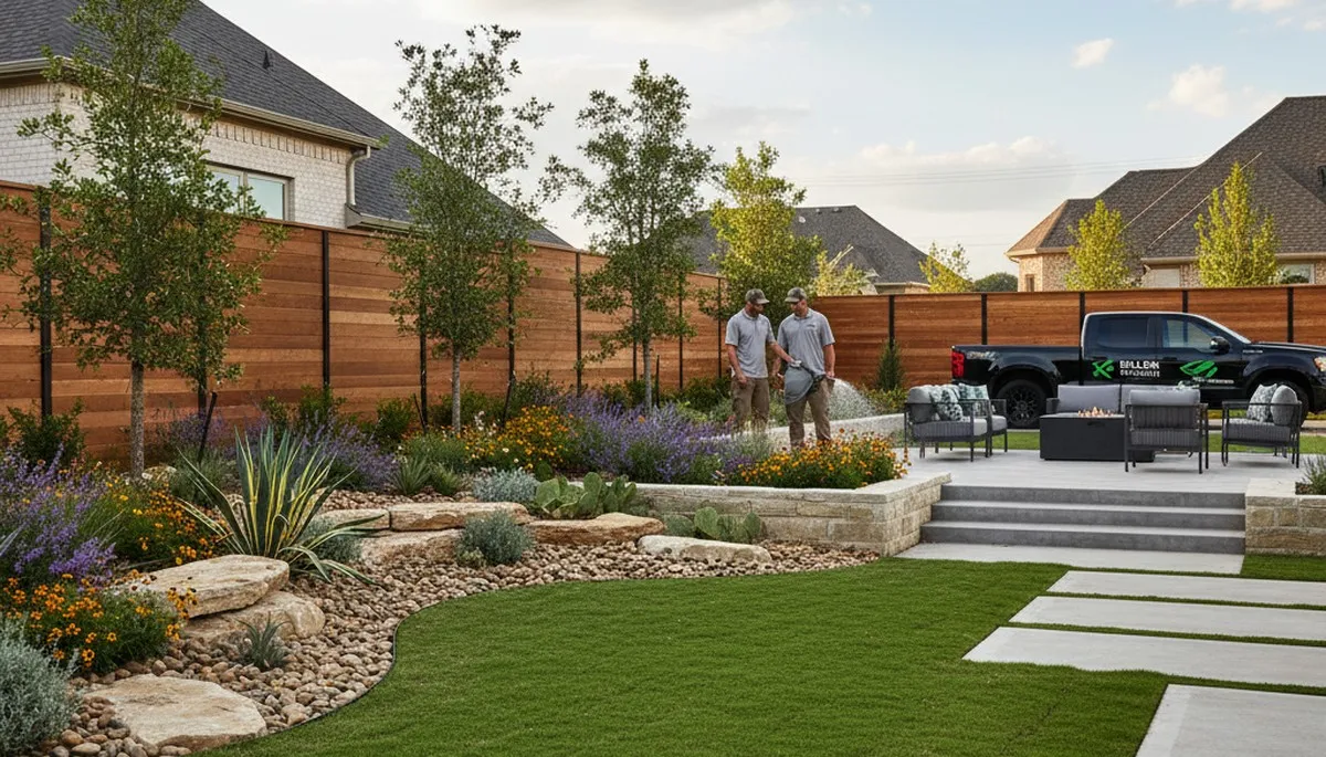 Landscaping service in Fort Worth, TX for lawn care, yard maintenance, and outdoor property upkeep
