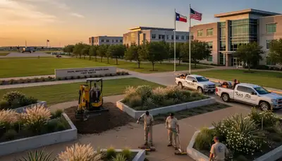 Landscaping service in Fort Worth, TX for residential lawn care and yard maintenance