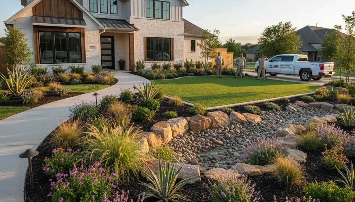 Professional landscaping services in Fort Worth, TX for lawn care and outdoor property maintenance