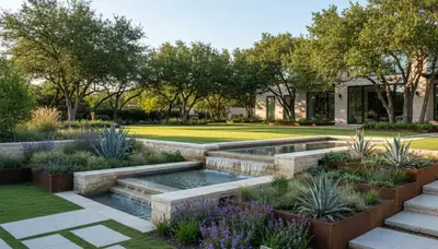 Landscaping crew providing lawn care services in Fort Worth, TX