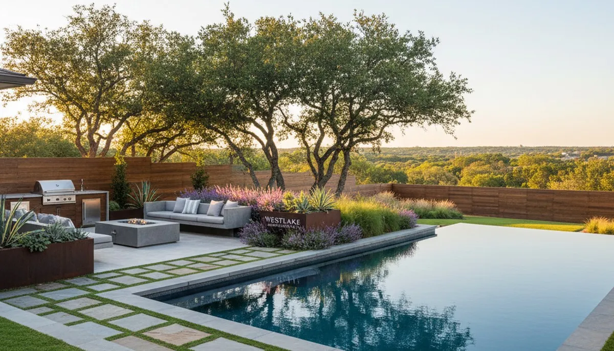 Landscaping service team in Fort Worth, TX providing professional lawn care for area homes