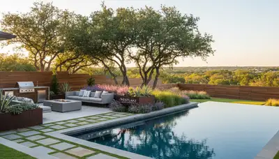 Landscaping service team in Fort Worth, TX providing professional lawn care for area homes