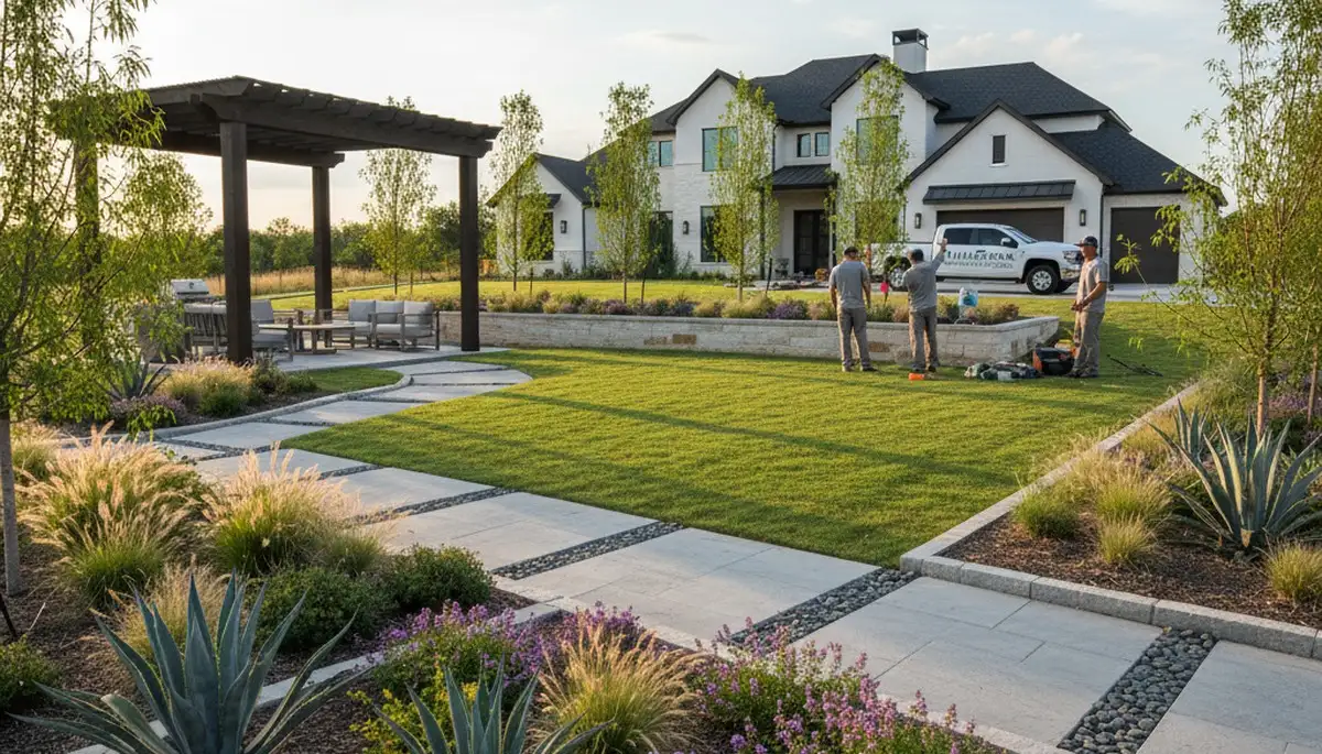 Fort Worth, TX landscaping service providing professional lawn care for residential and commercial properties